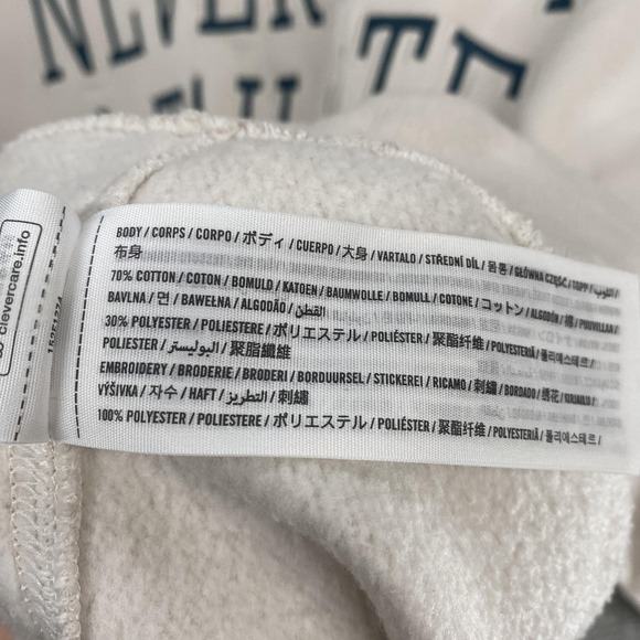 Abercrombie Soft A&F Sweatshirt Womens Large Never Lost A Tailgate Oversized - Picture 7 of 12